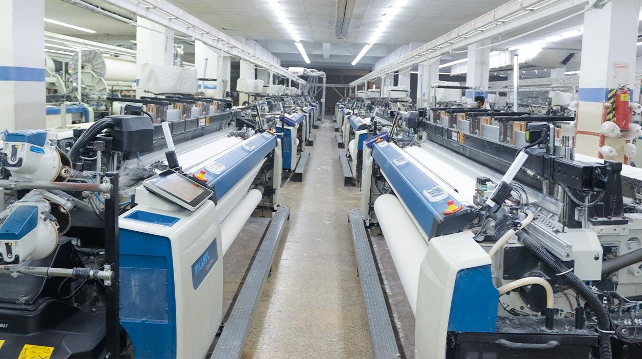 Textile weaving machinery for apparel production capability